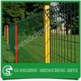 Heavy duty Powder coated welded wire mesh decorative garden roll  top fence for sale