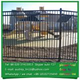 Full welding galvanized steel wrought rion veranda fence design amusement park fencing export USA